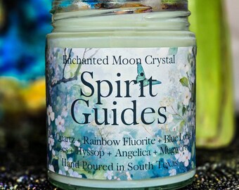 Spirit Guides Candle, Spiritual Wisdom, Third Eye, Healing Crystals, Spiritual Protection, Trust the Universe, Healing Energy, Archangel