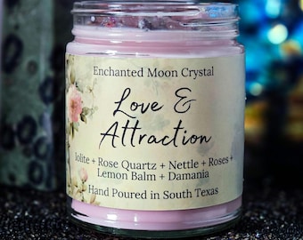 Love & Attraction Ritual Spell Candle, Come To Me, Fidelity, Healthy Relationships, Twin Flame