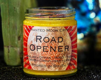 Road Opener Candle, Luck Prosperity Success Ritual, Manifesting Ritual, Intention Candle, Remove Obstacles, Abundance Spell