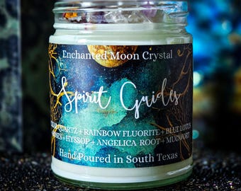 Spirit Guides Candle, Spiritual Wisdom, Third Eye, Healing Crystals, Spiritual Guidance, Protection, Higher Self, Trust The Universe, Divine