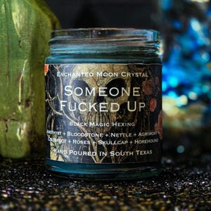 Mature Content | Someone F'd Up Candle | Protection | Banishing Intention Candle | Cursing | Hexing | Witchcraft Supplies | Revenge Spell