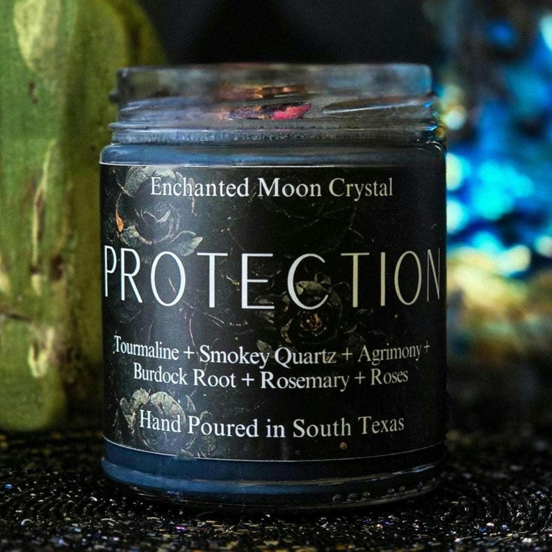 Protection Candle | Ward Off Negativity | Shielding | Energy Cleansing | Spiritual Protection | Banishing | Uncrossing | Grounding image 6