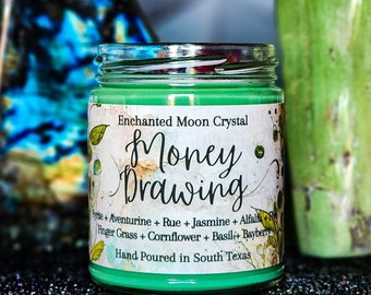 Money Drawing, Abundance Candle, Money Spell, Witchcraft Candle, Hoodoo, Prosperity, Luck Spell, Fast Money Spell, Intention Candle, Manifet