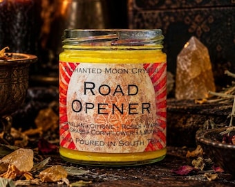 Road Opener Candle, Luck Prosperity Success Ritual, Remove Obstacles, Hoodoo Money Spell, Witchcraft Supplies