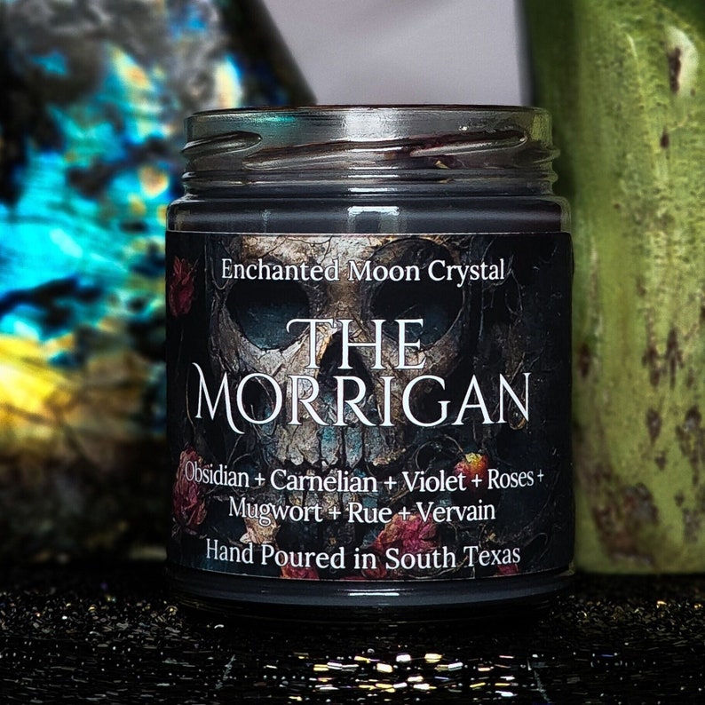 The Morrigan Candle, Goddess of War, Pagan Goddess, Dark Feminine, Celtic Goddess, Shapeshifter, Powerful Protection, Great Queen, Pagan image 9