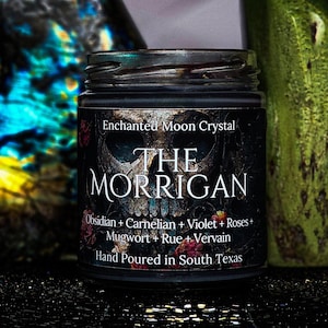 The Morrigan Ritual Candle, Celtic Goddess of War, Pagan Altar Decor, Raven Candle, Shapeshifter Magic, Witchcraft Candle, Warrior Goddess