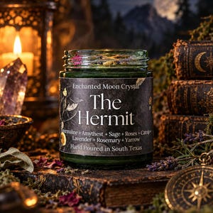 The Hermit Candle, Spiritual Wisdom, Archetype, Higher Self, Meditation Ritual, Shadow Integration, Virgo, Esoteric Study