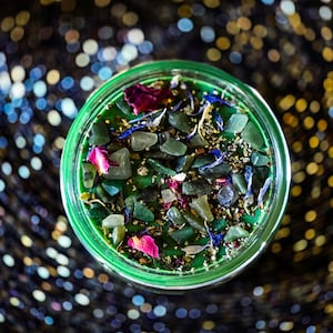 Money Drawing Intention Candle | Witchcraft Supplies | Wealth | Success | Abundance Spell | Hoodoo | Manifesting Ritual | Law of Attraction image 2