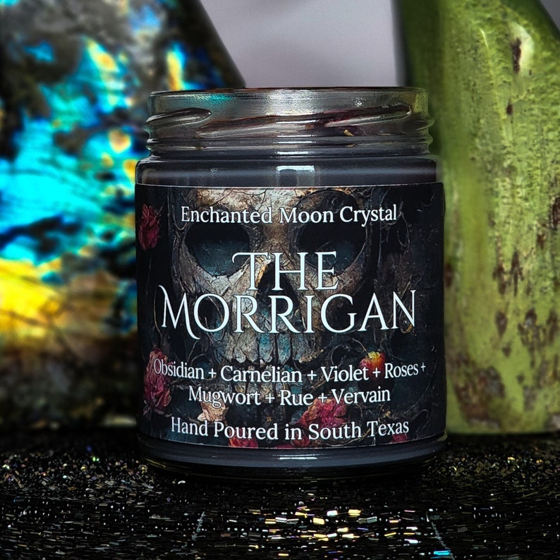 The Morrigan Candle, Goddess of War, Pagan Goddess, Dark Feminine, Celtic Goddess, Shapeshifter, Powerful Protection, Great Queen, Pagan image 7