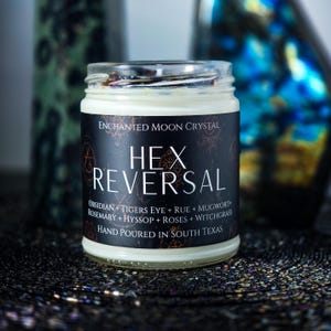 Hex Reversal Candle | Black Magic Reversal | Protection Spell | Witchcraft Supplies | Block Psychic Attack | Return To Sender | Evil Eye