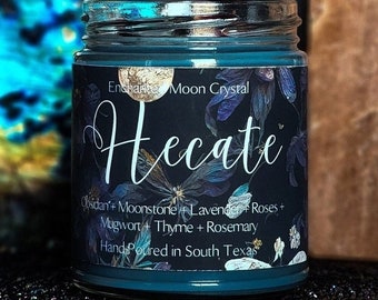 Hecate Candle, Dark Goddess, Witch Candle, Hecate Ritual, Necromancy, Goddess of Witches, Intention Candle, Hekate Wheel, Hecate Key, Gifts
