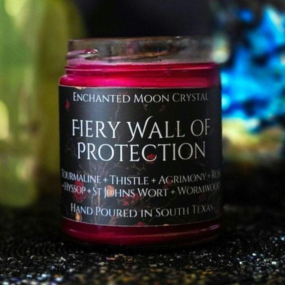 Fiery Wall of Protection Spell Candle | Block Negativity | Curse Removal | Witchcraft Supplies | Banishing | Uncrossing | Hoodoo