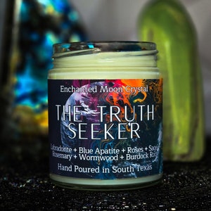 The Truth Seeker Candle, Remote Viewing, Intuition, Lift The Veil, Discernment, False Paradigms, Ancient Mysteries, Censored History image 7