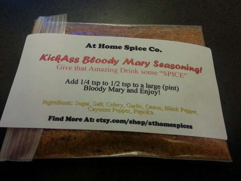 Kickass Bloody Mary Seasoning Give That Amazing Cocktail Some spice Etsy