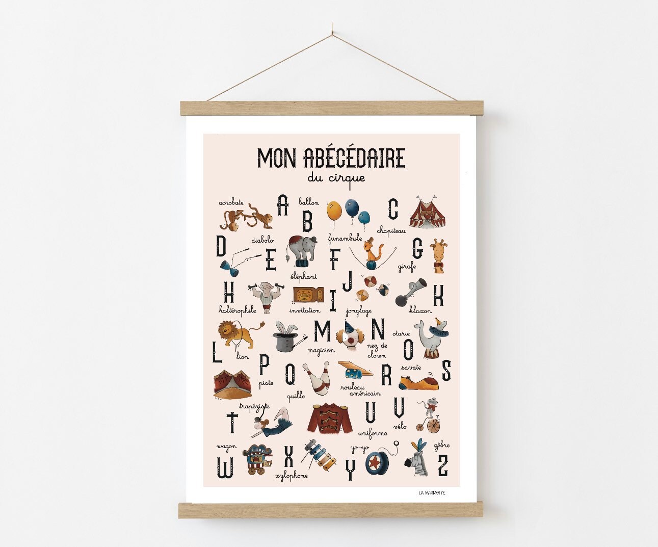 Mon Abécédaire Du Cirque - Illustration Enfant Personnalisable