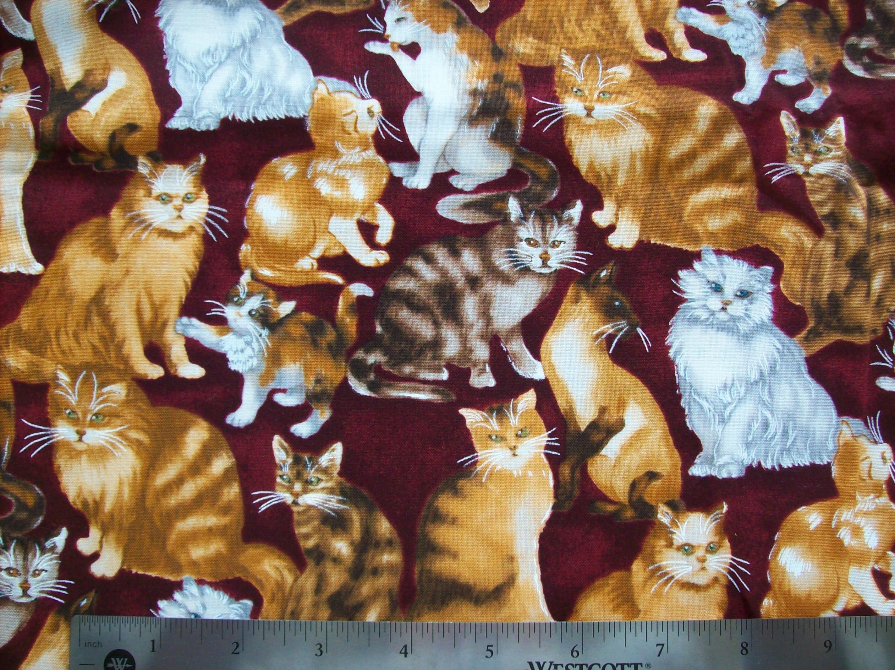 Cat and dog fabric prints Etsy