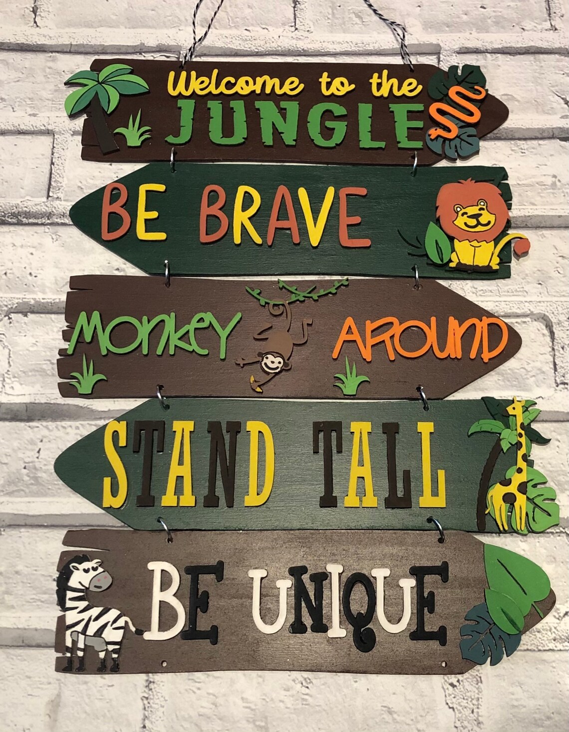 Wooden Door Plaques Safari Name Door Sign Safari Name Wall Etsy UK