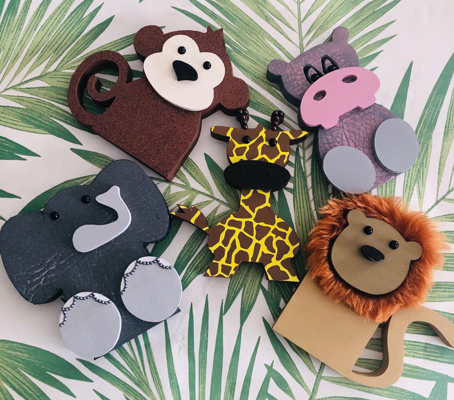 Wooden Jungle animals wooden lion decor wooden safari Etsy