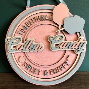 Retro Lebensmittel Zeichen, Zuckerwatte Zeichen, Spielzimmer Zeichen, Zuckerwatte Plaque, neues Zuhause Geschenk, Retro Geschenk