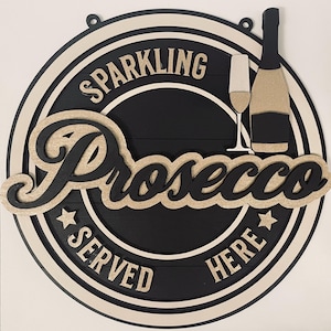 Placa de prosecco, placa de prosecco retrô, placa de loja de prosecco, placa de sala de jogos, presente para casa nova, presente retrô