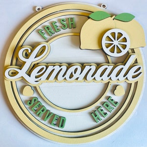 Placa de limonada, placa de limonada retrô, placa de loja de limonada, placa de sala de jogos, presente para casa nova, presente retrô