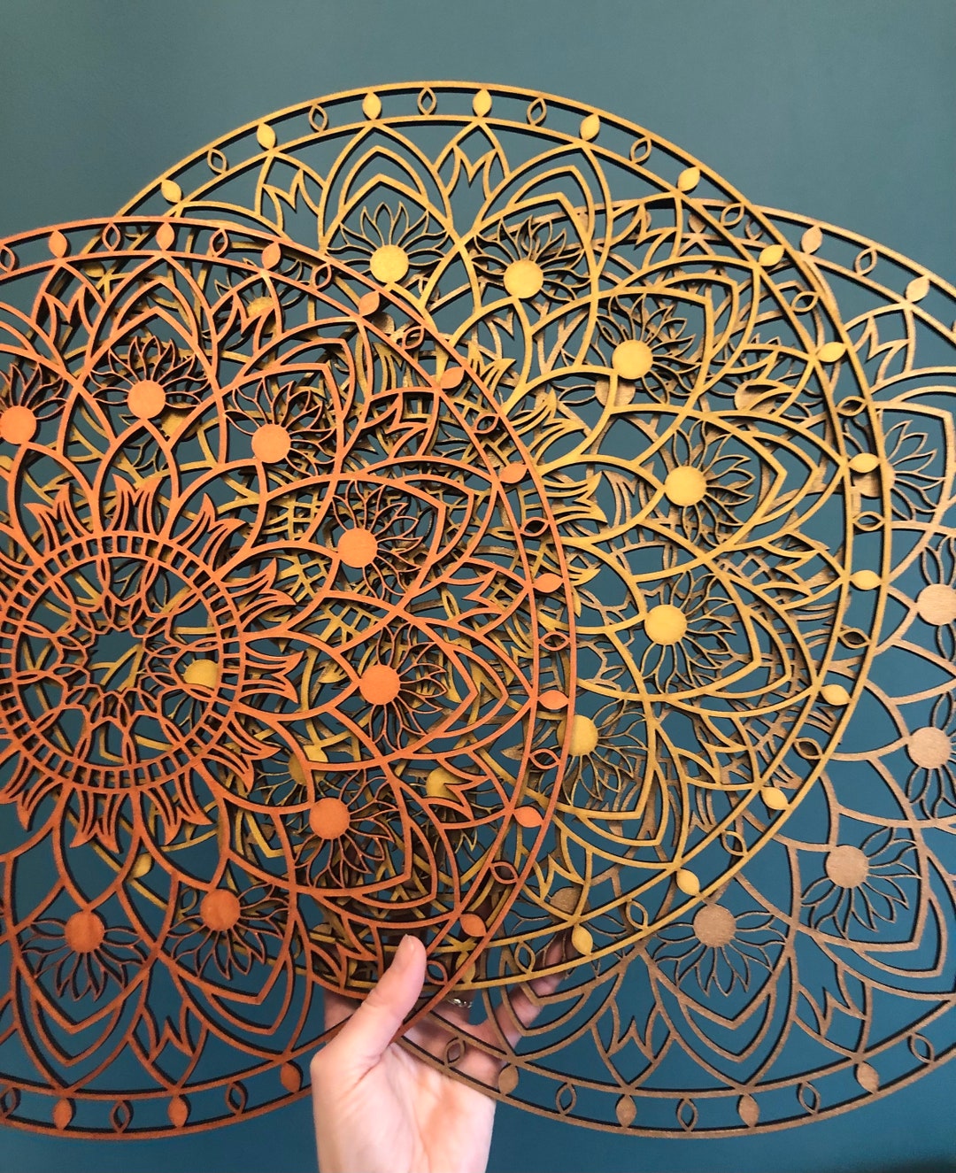 Mandala Wall Art, Wooden Mandala, Geometric Wall Art, Mandala Wall
