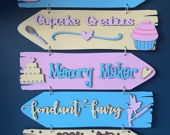 Baking sign, baking direction sign, cake wall decor, cake shop decor, kitchen decor