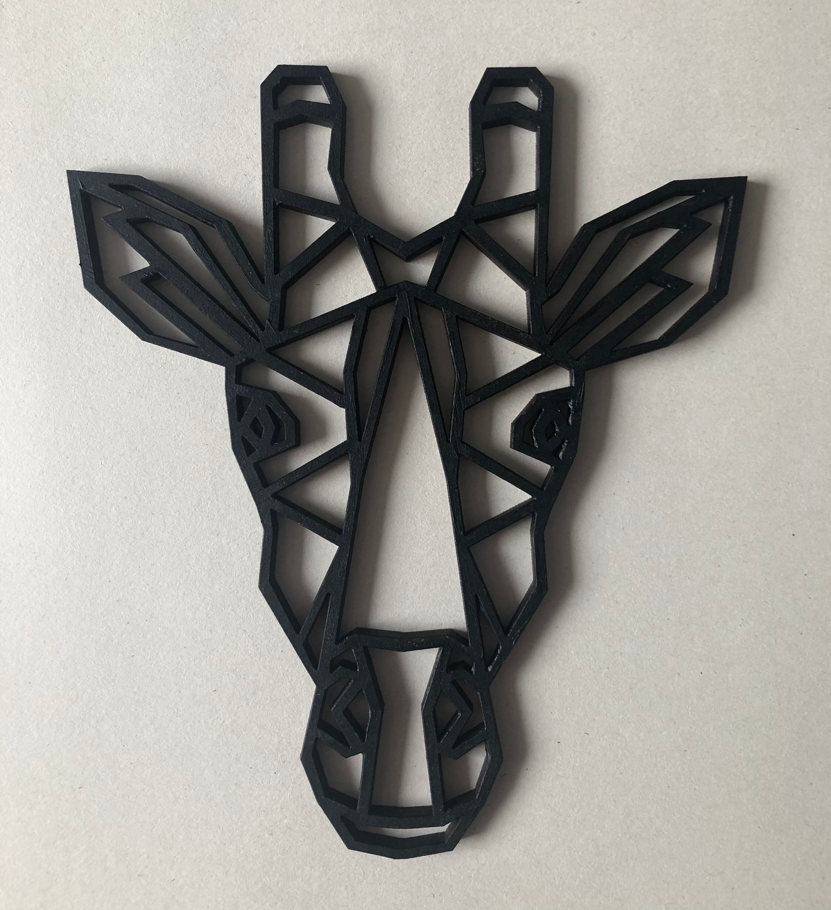 Wooden Geometric Safari Animals Safari Wooden Wall Hanging Etsy UK