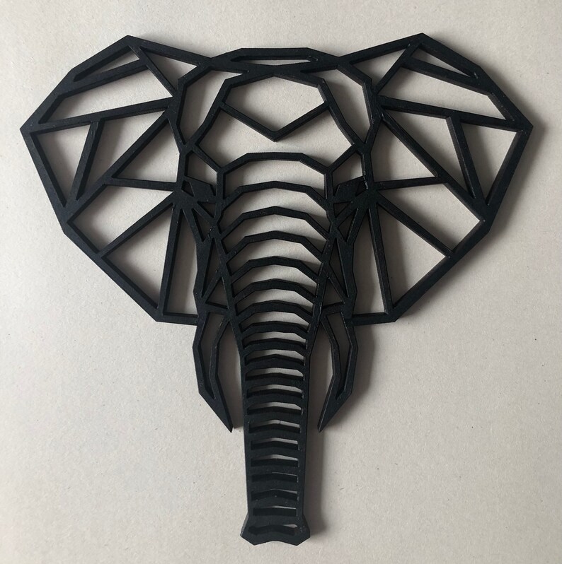 Wooden Geometric Safari Animals Safari Wooden Wall Hanging Etsy