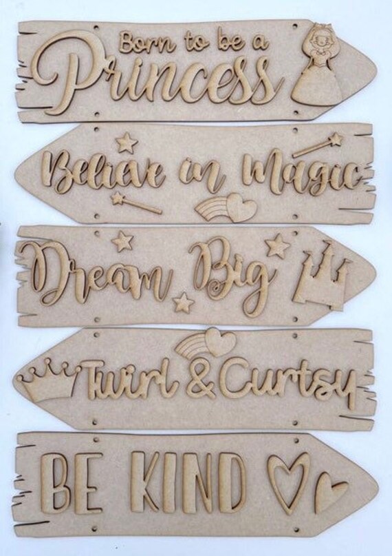 Wooden plaques for wall girls wooden wall hanging wooden Etsy