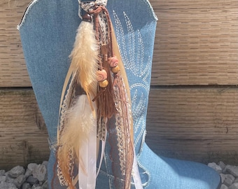 Pompons de botte western, glands de botte bohème, paire d'accessoires de botte à clip