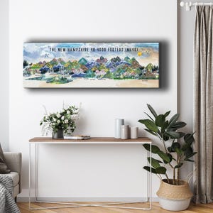 4000 Footer, NH48, NON-TRACKER, Personalized White Mountains Art, New Hampshire Peaks, NH High Points, New England, Hiker Gift, Peak Bagger