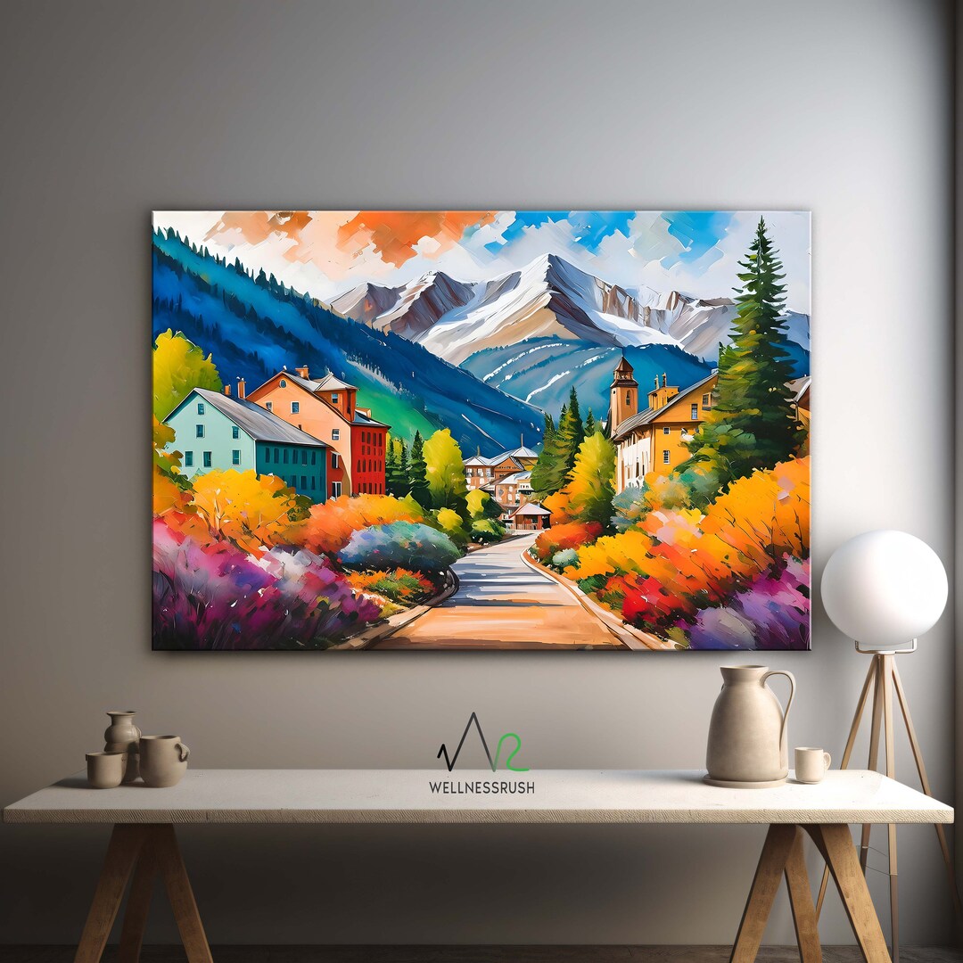 Telluride Colorado Canvas Wall Art, Altered Art, Apartment Decor ...