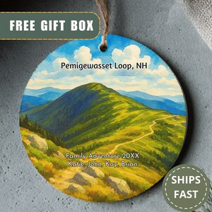 Pemi Loop Pemigewasset Wilderness White Mountains Ceramic Christmas Ornament New Hampshire Family Adventure Gift