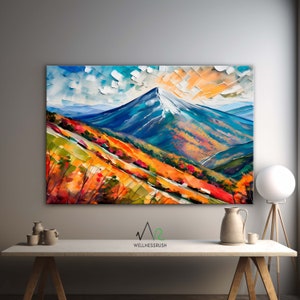 Mount Pierce, New Hampshire Home Wall Decor, White Mountains, Maximalist Boho Decor, Dopamine Decor, Above Bed Decor, Birthday Gift, Hiker