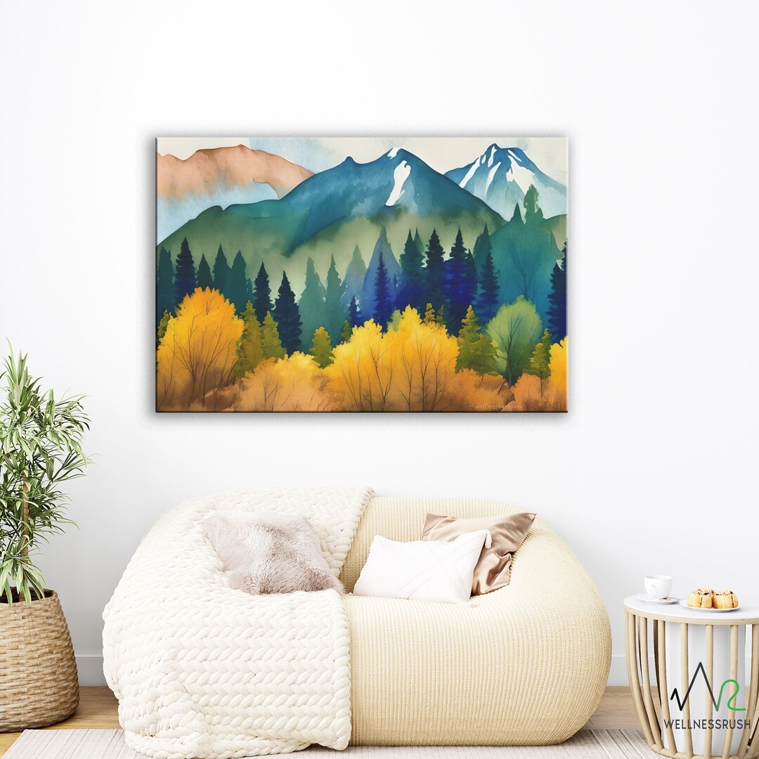 Mt Sneffels, Colorado 14ers Canvas Wall Art , Fourteeners Office, Home