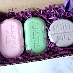 Nurse Bath Bomb Gift Pack • Goat Milk Bath Bomb • Chill Pill Bath Bomb • Bath Bombs for Nurses, Gift for Healthcare Workers, Nurse Gift