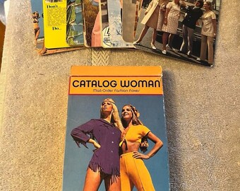Vintage Catalog Woman Mail-Order Fashion Foxes 30 Collectible Postcards vtg