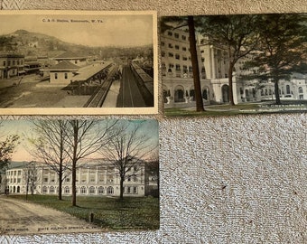 Lot de 3 cartes postales vintage New Hampshire, années 1900, 1910