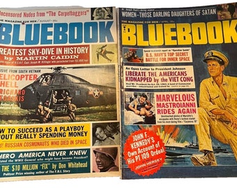 2 Bluebook Magazine For Men, August 1964, April 1965