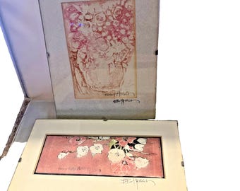 2 Pieces of Art by Bunny Helfrich Signed