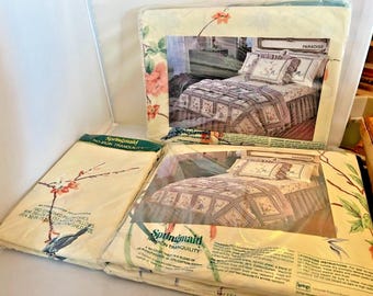 Vtg Springmaid Wondercale No Iron Percale Double Set NIP