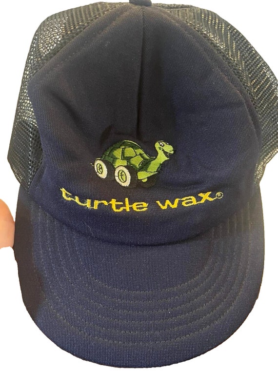Vtg. 80’s Turtle Wax Snap Back Truckers Hat Embro… - image 1