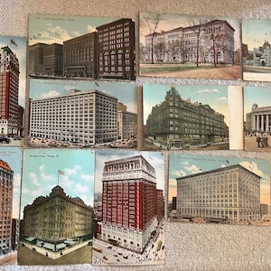 21 edifici vintage con cartoline d'epoca di Chicago, Illinois, degli anni '90 e '10 immagine 1