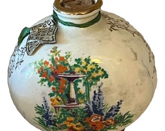 English Ware Lancaster Sandland Ltd Hanley PERFUME Mini Bottle Devon Garden