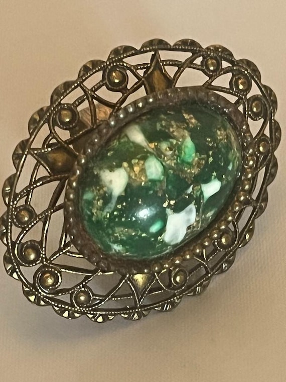 C1940s Adjustable Statement Ring 1.75" - image 4