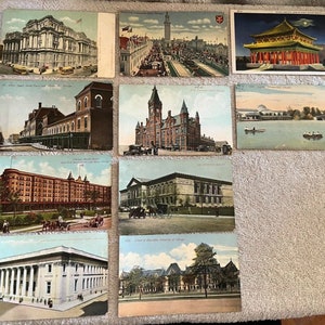 21 edifici vintage con cartoline d'epoca di Chicago, Illinois, degli anni '90 e '10 immagine 3