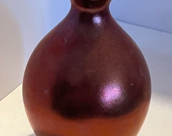 Vase Fahhar Albarracin, finition cuivre métallique, poterie 4,5 pouces
