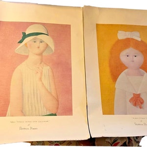 2 Antonio Bueno Prints 1920 Fasce Verdi Con Collana & Marinaretta ...