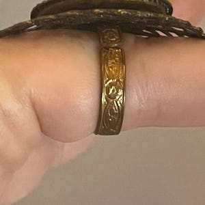 C1940s Adjustable Statement Ring 1.75" image 2